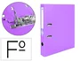 Liderpapel Archivador de palanca forrado PVC lila lomo 52 mm Folio