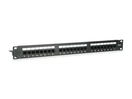 Equip Patch Panel 135425 de 24 puertos categoría 6 en negro