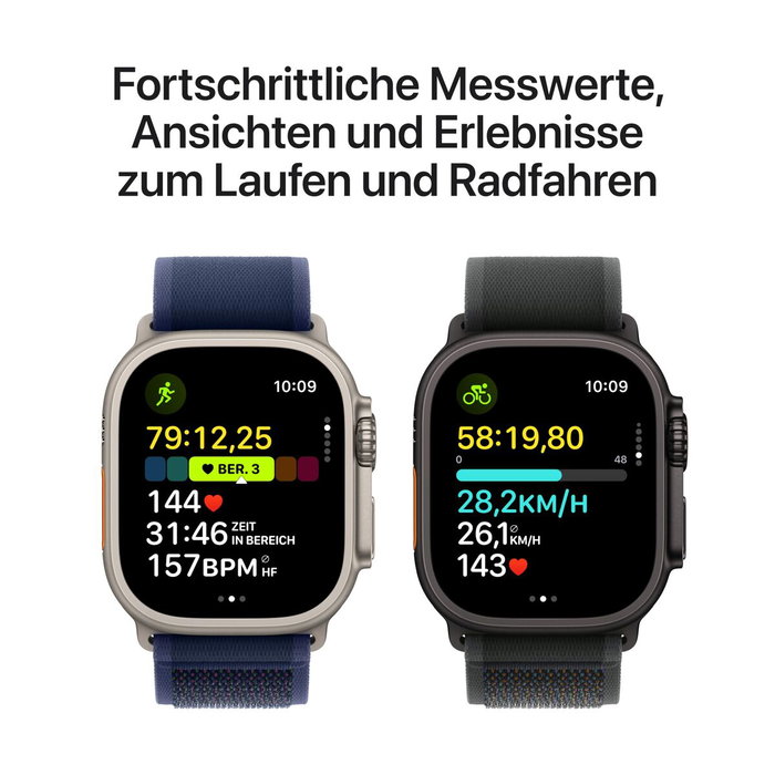 Apple Watch Ultra 2 GPS + Cellular 49mm Caja de Titanio Negro con Correa Trail Loop Negra M/L