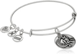 Alex And Ani Pulsera Acuario Plateada 17,5cm