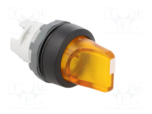 ABB Interruptor Rotativo MLB-1 de 2 posiciones, 22mm, Amarillo