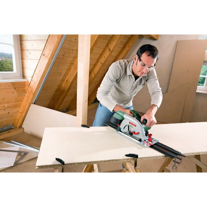 Bosch PKS66AF Sierra circular 1600W con riel guía