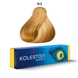 Koleston Perfect, Tinte permanente para el cabello, 9/3 Very Light Blonde Gold, 60 ml