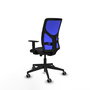 PIQUERAS Y CRESPO Silla de oficina Motilla con mecanismo Sincro/Traslack Azul y Negro