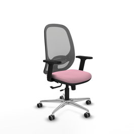 PIQUERAS Y CRESPO Silla de oficina Cilanco Rosa y Gris