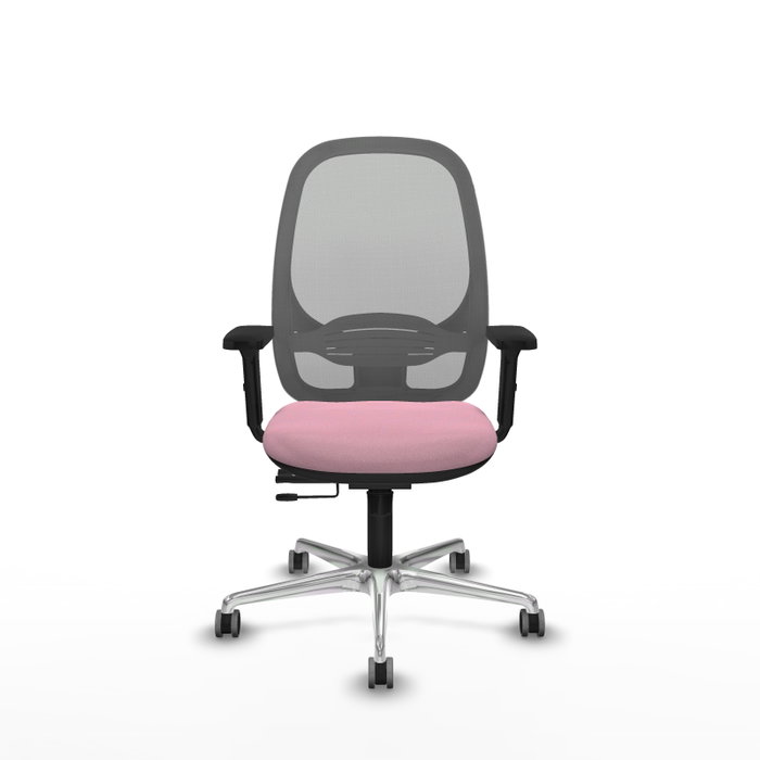 PIQUERAS Y CRESPO Silla de oficina Cilanco Rosa y Gris