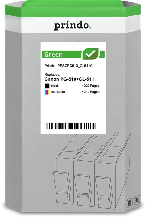 Prindo Green Multipack negro / varios colores Prindo Green Multipack negro / varios colores