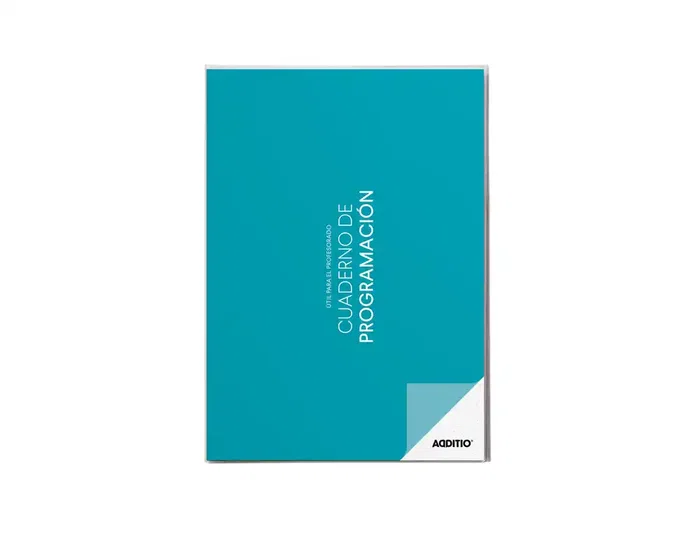 Additio Cuaderno de Programación A4 para Profesorado, 96 Páginas, PVC, Colores Surtidos