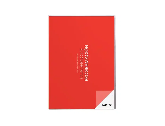 Additio Cuaderno de Programación A4 para Profesorado, 96 Páginas, PVC, Colores Surtidos
