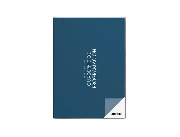 Additio Cuaderno de Programación A4 para Profesorado, 96 Páginas, PVC, Colores Surtidos