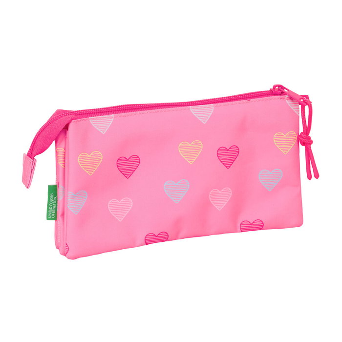 Portatodo Benetton Heart Rosa 22 x 12 x 3 cm Portatodo Benetton Heart Rosa 22 x 12 x 3 cm