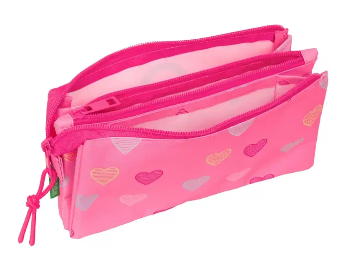 Safta Portatodo Escolar Benetton Heart Triple