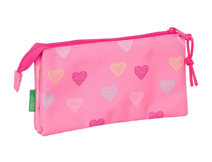 Safta Portatodo Escolar Benetton Heart Triple