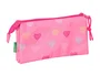 Safta Portatodo Escolar Benetton Heart Triple