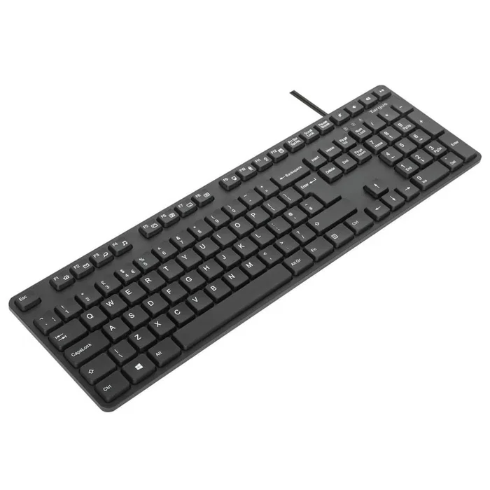 Targus AKM622FR Kit Teclado y Ratón Incluido, Universal USB, Formato Completo 100% con Teclado Numérico, Diseño AZERTY Francés, Color Negro