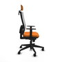 PIQUERAS Y CRESPO Silla de oficina Horna Naranja y Blanco