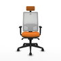 PIQUERAS Y CRESPO Silla de oficina Horna Naranja y Blanco