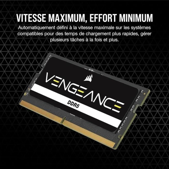 Corsair Vengeance CMSX16GX5M1A5200C44 16 GB DDR5 5200 MHz SO-DIMM