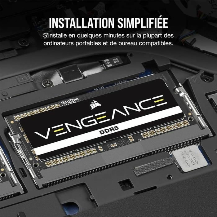 Corsair Vengeance CMSX16GX5M1A5200C44 16 GB DDR5 5200 MHz SO-DIMM