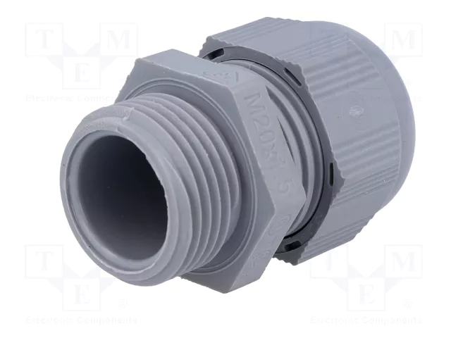HELU Sello aislante M20 1,5 IP68 gris oscuro
