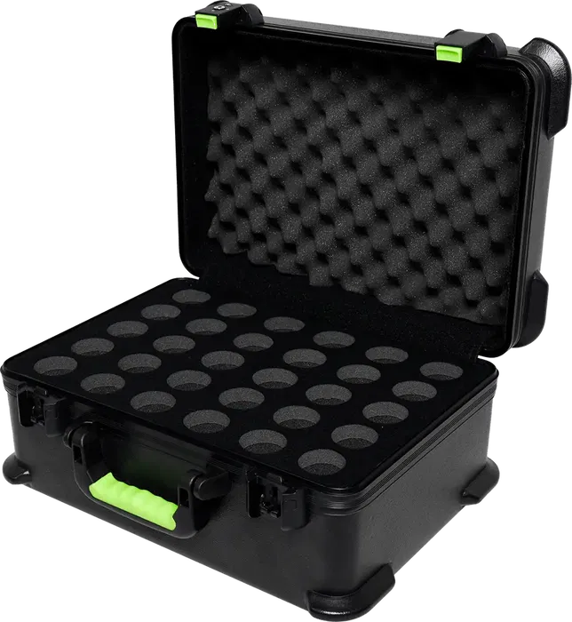 SBG Estuche de Transporte de Polietileno para 30 Micrófonos con Cierre TSA