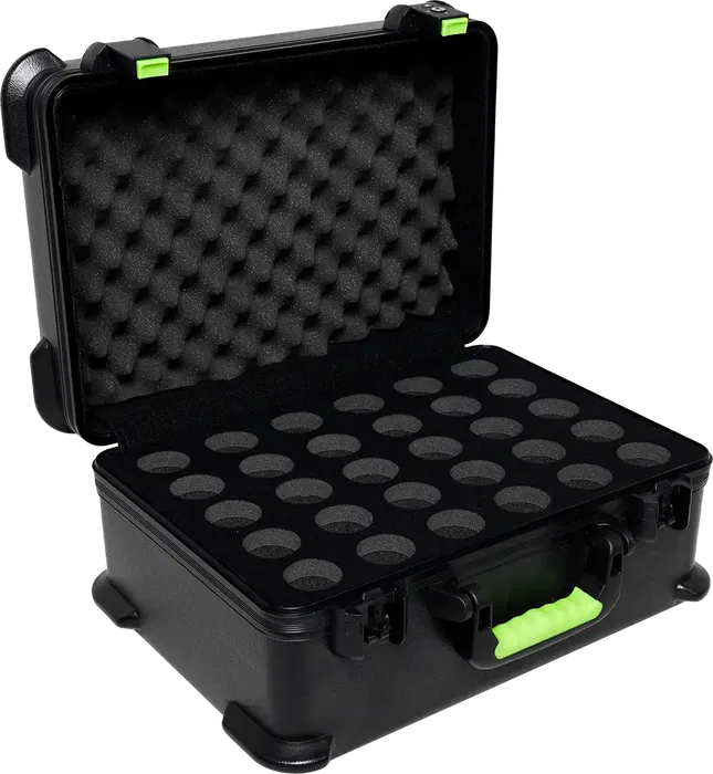 SBG Estuche de Transporte de Polietileno para 30 Micrófonos con Cierre TSA