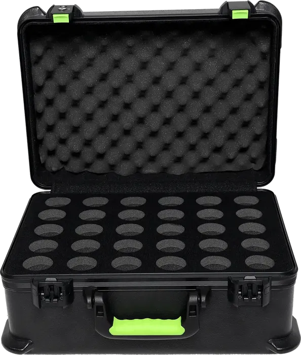 SBG Estuche de Transporte de Polietileno para 30 Micrófonos con Cierre TSA