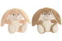 DKD Home Decor Peluche de Conejo Marrón y Beige de Poliéster