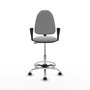 PIQUERAS Y CRESPO Taburete Aýna Gris Claro con Mecanismo de Contacto Permanente