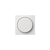 GIRA Cubierta con pulsador para regulador giratorio System 55 blanco seidenmatt