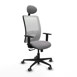 PIQUERAS Y CRESPO Silla de oficina Zulema Gris y Blanco