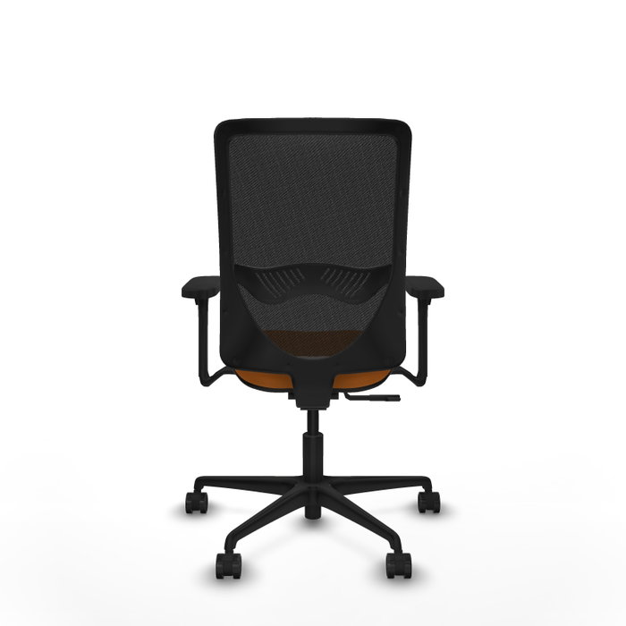 PIQUERAS Y CRESPO Silla de oficina Zulema Naranja y Negro