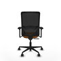 PIQUERAS Y CRESPO Silla de oficina Zulema Naranja y Negro