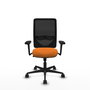 PIQUERAS Y CRESPO Silla de oficina Zulema Naranja y Negro