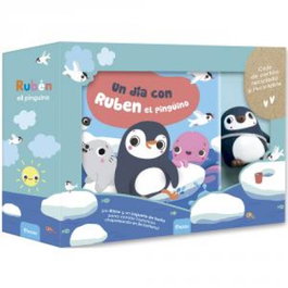 AUZOU EDITIONS, Libro de baño. Un día con Rubén el pingüino. Ecológico