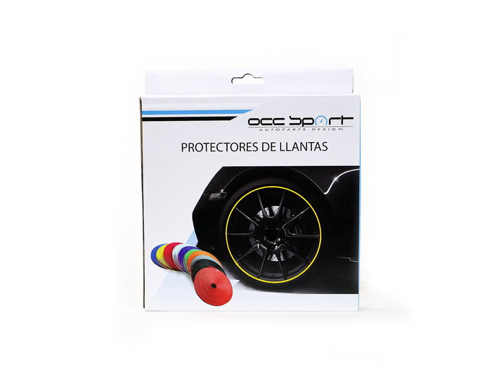 Occ Motorsport Protector de Llantas Color Blanco OCCDEC010 - Reduce daños por roces, adhesivo 3M, 600 x 2 cm, fácil instalación