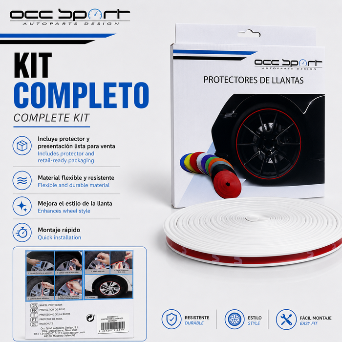 Occ Sport Protector de Llantas Blanco