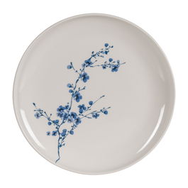 Plato Llano Oriental Blanco-Azul 26,50 X 26,50 cm