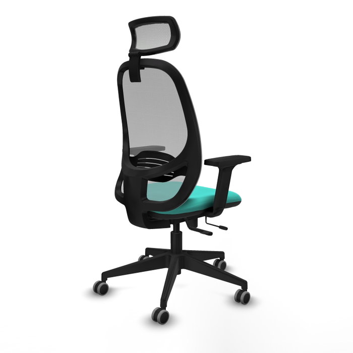 PIQUERAS Y CRESPO Silla de oficina Cilanco con mecanismo Sincro/Traslack Turquesa y Gris PIQUERAS Y CRESPO Silla de oficina Cilanco con mecanismo Sincro/Traslack Turquesa y Gris