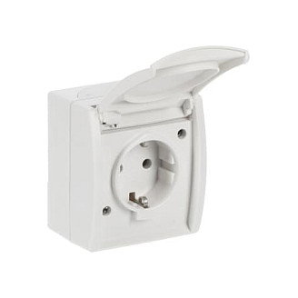 BUSCH-JAEGER BJ 20EW-54 Steckdose m.Klappdeckel IP44 alpinweiß BUSCH-JAEGER BJ 20EW-54 Steckdose m.Klappdeckel IP44 alpinweiß
