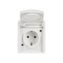 BUSCH-JAEGER BJ 20EW-54 Steckdose m.Klappdeckel IP44 alpinweiß