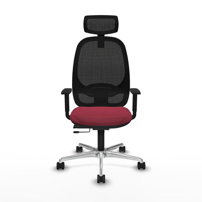 PIQUERAS Y CRESPO Silla de oficina Cilanco con mecanismo Sincro/Traslack Granate y Negro PIQUERAS Y CRESPO Silla de oficina Cilanco con mecanismo Sincro/Traslack Granate y Negro