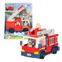 Moose Camión de Bomberos Bluey 17610 con Figuras Bluey, Bingo y Bob Bilby, Escalera Giratoria y Manguera