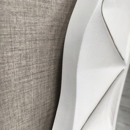 DKD Home Decor Espejo de Pared Blanco Estilo Escandinavo 81 x 78 x 3 cm, Marco de MDF
