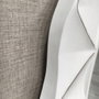 DKD Home Decor Espejo de MDF y Cristal Blanco con Acabado Rugoso 81x78 cm