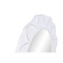 DKD Home Decor Espejo de MDF y Cristal Blanco con Acabado Rugoso 81x78 cm
