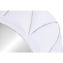 DKD Home Decor Espejo de MDF y Cristal Blanco con Acabado Rugoso 81x78 cm