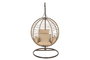 DKD Home Decor Sillón Colgante Ratan Sintético con Base y Cojines Marrón