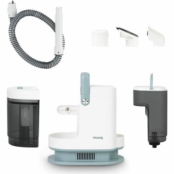 Hkoenig Limpiador textil de agua caliente y vapor TWT99 con 1700 W y 2 cepillos