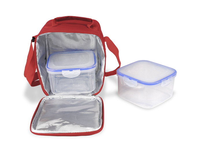 Quttin Funda Térmica con 2 Compartimentos Cuadrados 1.1 Litros (8 Unidades)